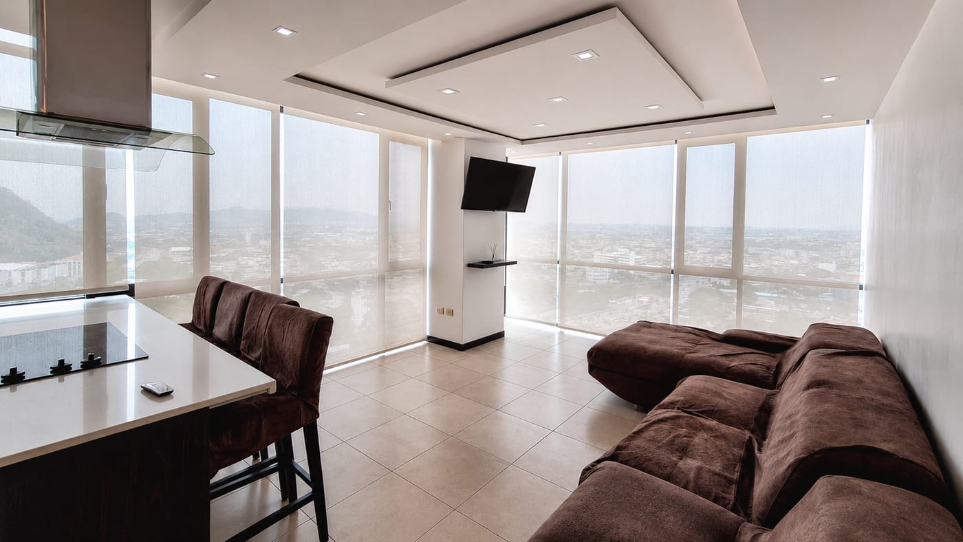 Sala con vista panorámica